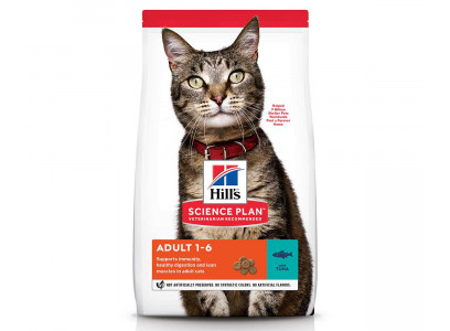Hills (Хиллс) Science Plan Feline Adult Tuna Сухой Корм Для Кошек Тунец 3кг 604075 