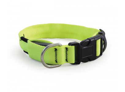 Ошейник Для Собак Крупных Пород Triol (Триол) Night City Xl Светодиодный Неон Желтый 2,5см*51-61см 11271004 