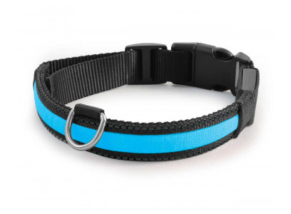 Ошейник Для Собак Средних и Крупных Пород Triol (Триол) Night City L Светодиодный Синий 2,5см*41-51см 11271013