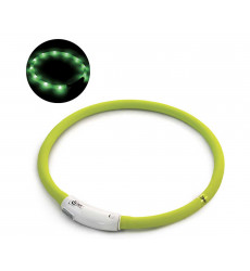 Ошейник Для Собак Крупных Пород Triol (Триол) Night City Шнурок M Светодиодный Салатовый 1см*60см 11271022