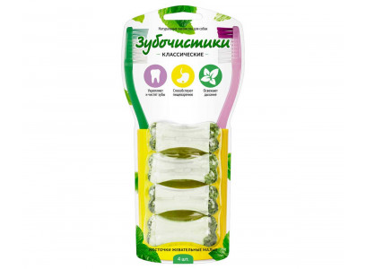 Лакомство Для Собак Зубочистики Косточки Жевательные Малые 4шт 76г 76050304 