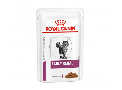 Лечебный Влажный Корм Royal Canin (Роял Канин) Для Кошек При Заболевании Почек На Ранней Стадии в Соусе Early Renal Feline 85г 