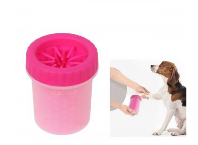 Лапомойка Для Собак Мелких Пород и Кошек Уют S 8,5*7,5*11см Лм01 Розовая 