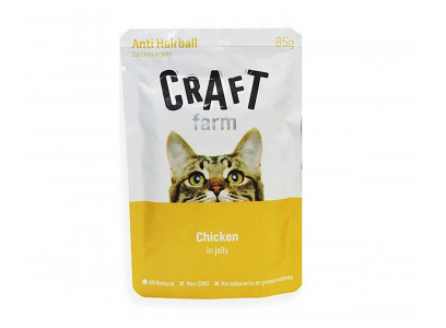 Влажный Корм Craft Farm (Крафт Фарм) Для Кошек Курица в Желе Adult 85г 