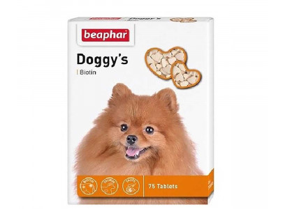 Beaphar (Беафар) Doggys Biotin Биотин Кормовая Витаминная Добавка Для Собак  75шт 12507 
