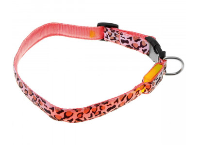 Ошейник Для Собак Средних и Крупных Пород Светящийся V.I.Pet 2см 50-60см 14-3100хl 