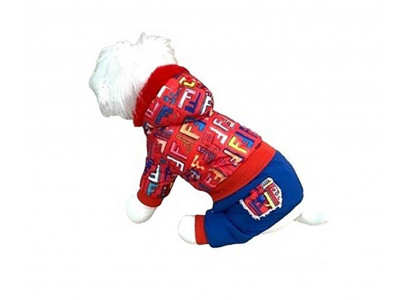 Комбинезон Для Собак Миниатюрных Пород Алфавит 10 Мех Красный Pet Fashion (Пет Фешн) 