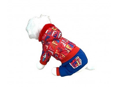 Комбинезон Для Собак Мелких И Средних Пород Алфавит 18 Мех Красный Pet Fashion (Пет Фешн) 