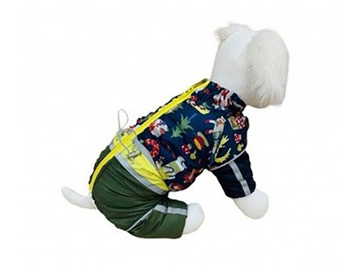 Комбинезон Для Собак Миниатюрных Пород Умка 10 Мех Синий Хаки Мальчик Pet Fashion (Пет Фешн) 