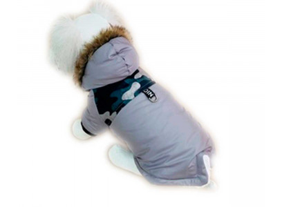 Парка Для Собак Мелких и Средних Пород Nice Dog Xxl Мех Серый Pet Fashion (Пет Фешн)
