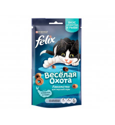 Лакомство Для Кошек Felix (Феликс) Веселая Охота Креветки и Рыба 50г