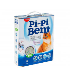 Наполнитель Pi-Pi-Bent (Пи-Пи Бент) Deluxe Clean Cotton 5кг Коробка (1*4)