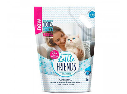 Наполнитель Силикагель Little Friends (Литтл Френдс) Original 5л П/М Пакет(1*6) 