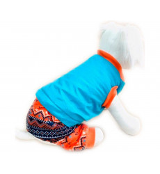 Комбинезон Для Собак Мелких Пород Комби 4 Season Xl Утепленный Бирюза Pet Fashion (Пет Фешн)