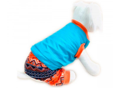 Комбинезон Для Собак Мелких Пород Комби 4 Season Xl Утепленный Бирюза Pet Fashion (Пет Фешн)
