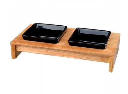 Миска Trixie (Трикси) Керамические в Деревянной Подставке 2*0,4л 24821