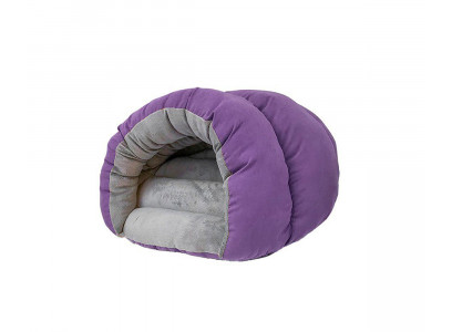 Домик Ракушка-Бархат Пухлый №2 67*52*35см Фиолетовый Дарелэнд