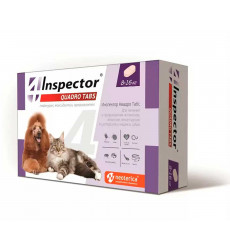 Таблетки Для Крупных Кошек и Собак Весом 8-16кг Inspector (Инспектор) Quadro Tabs I403