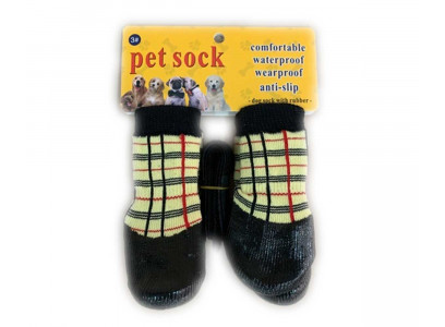 Носки Для Собак Мелких Пород Водоотталкивающие Барбери 6 Pet Fashion (Пет Фешн) 