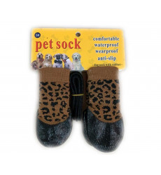 Носки Для Собак Мелких Пород Водоотталкивающие Гепард 6 Бежевый Pet Fashion (Пет Фешн)