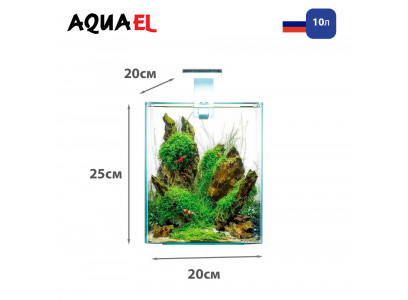 Аквариум Aquael (Акваэль) Shrimp Set Day & Night 10 10л Белый 122977 