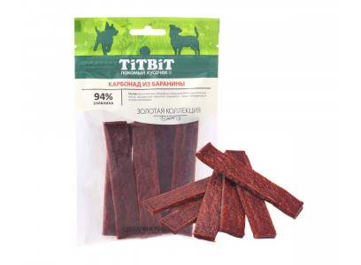 Лакомство Для Собак TitBit (Титбит) Карбонат Из Баранины 70г Золотая Коллекция 018521
 