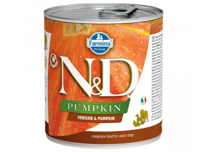 Консервы Farmina (Фармина) Для Собак Оленина и Тыква Беззерновой Dog N&d Adult Venison & Pumpkin 285г 102604