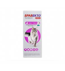Бравекто Плюс 500мг Для Кошек 6,25-12,25кг