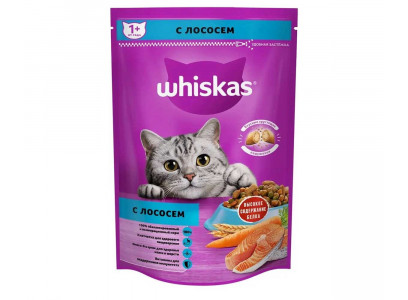 Сухой Корм Whiskas (Вискас) Для Кошек Подушечки Лосось Паштет Аппетитный Обед 350г (1*9) 