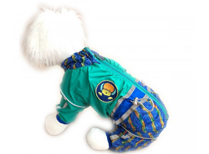 Дождевик Для Собак Средних Пород Dog Полоска 22 Мальчик Изумруд Pet Fashion (Пет Фешн) 