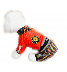 Дождевик Для Собак Миниатюрных Пород Dog Полоска 10 Девочка Оранжевый Pet Fashion (Пет Фешн)
