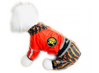 Дождевик Для Собак Миниатюрных Пород Dog Полоска 12 Девочка Оранжевый Pet Fashion (Пет Фешн)