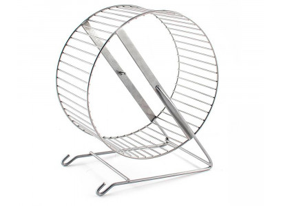 Игрушка Для Грызунов Дарелэнд Колесо Д=250 Черное Металлическое Перекладины Rp32068