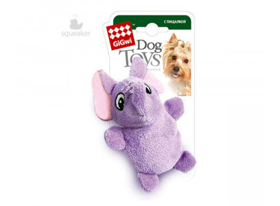 Игрушка Для Собак Gigwi (Гигви) Слон с 2-Пищалками 75013 