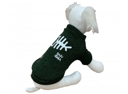 Толстовка-Бомбер Для Собак Миниатюрных Пород Fish S Хаки Pet Fashion (Пет Фешн) 