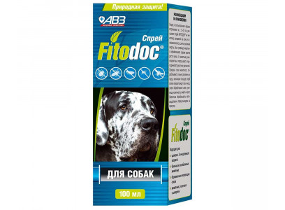 Fitodoc (Фитодок) Max Спрей Для Собак Против Клещей, Блох, Вшей, Власоедов и Комаров АВЗ 100мл 