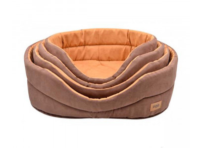Лежанка Zooexpress (Зооэкспресс) Classic Искусственная Замша №1 40*27*16см Коричневая New 75661
