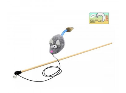 Игрушка Для Кошек GoSi (ГоСи) Махалка Лисенок с Ушами Серый PETTO 07462