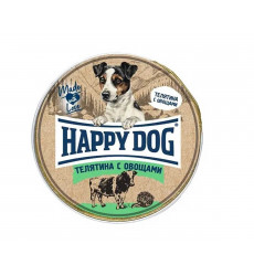 Консервы Для Собак Мелких Пород Happy Dog (Хэппи Дог) Телятина и Овощи Паштет Natur Line 125г 72250
