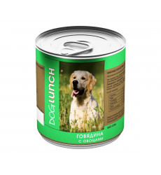 Консервы Для Собак Dog Lunch (Дог Ланч) Говядина и Овощи 750г