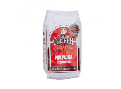 Подкормка Ракушка Кормовая Добрый Селянин Для Всех Видов Птиц Мирагро 1кг  