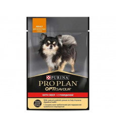 Влажный Корм ProPlan (ПроПлан) Для Собак Мелких Пород Говядина в Соусе Adult Beef 85г (1*24)