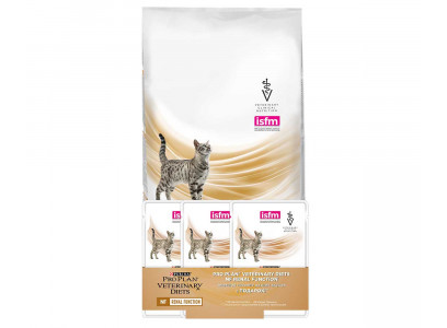 Лечебный Сухой Корм Purina (Пурина) Для Кошек При Почечной Недостаточности Veterinary Diets Nf Renal 1,5кг + Пауч с Курицей и Лососем 3*85г АКЦИЯ