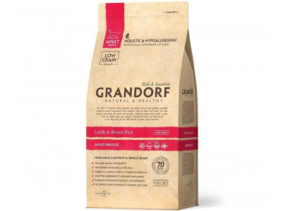 Сухой Корм Grandorf (Грандорф) Для Домашних Кошек Ягненок и Рис Низкозерновой Cat Adult Indoor Lamb & Rice 2кг 2025 