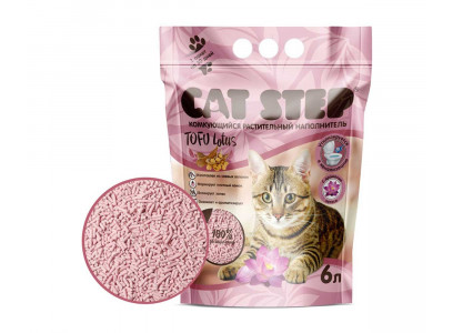 Наполнитель Для Кошачьего Туалета Cat Step (Кэт Стэп) Tofu Lotus 6л Комкующийся Растительный 20333006
 