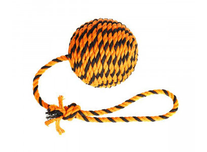 Игрушка Для Собак Doglike (Доглайк) Мяч Броник Большой С Ручкой 41см d12 Оранжевый-Черный D-5327
 