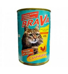 Консервы Brava (Брава) Для Кошек Курица 415г