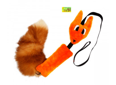 Игрушка Для Собак GoSi (ГоСи) Лиса Шуршик Оранжевый 90*6*13см + ручка 75см +хвост PETTO 08098
