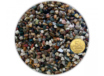 Грунт Биодизайн Гравий Карьерный Трехцветный 6-8мм 4л-5кг 916199/5