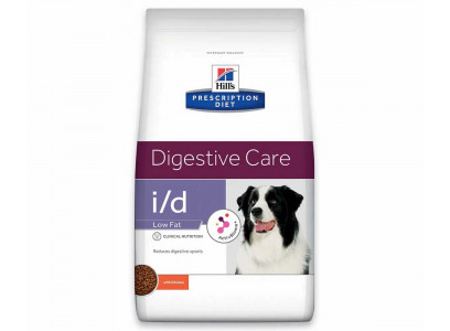 Hills (Хиллс) Prescription Diet I/D Digestive Care Low Fat Лечебный Сухой Корм Для Собак При Заболеваниях Желудочно-кишечного Тракта Курица Низкокалорийный 1,5кг (1*6) 71908